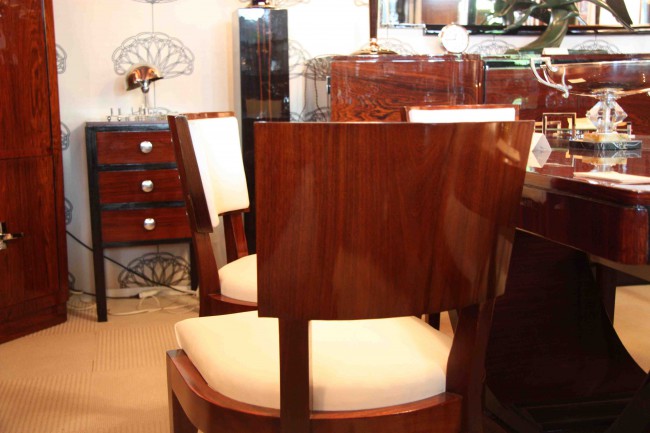8 Chaises,chairs art déco en palissandre des indes/art deco dining room chair rosewood VENDU /SOLD