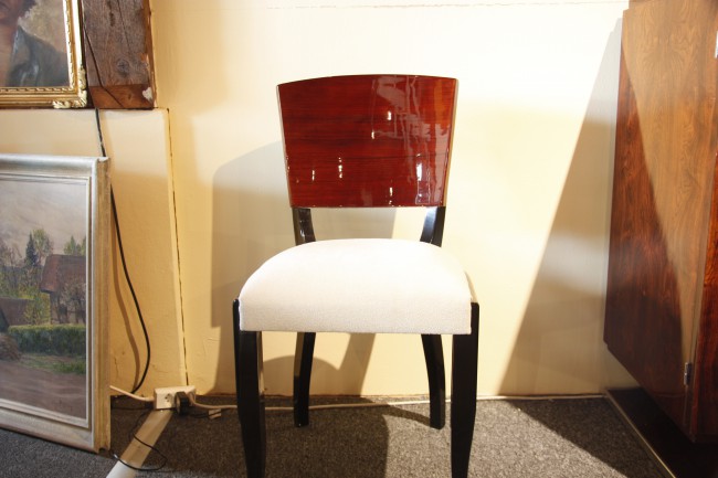 Chaises art déco en palissandre des indes/art deco chairs rosewood