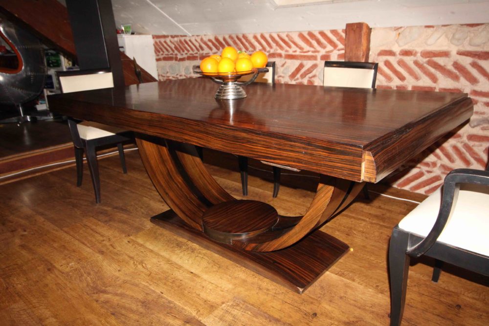 Table salle manger art deco Macassar - Esprit Art Déco vente meubles