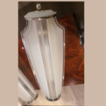 Appliques Art deco Sabino verre et Chrome – Image 2