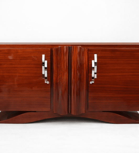 Enfilade Art Déco en palissandre des Indes avec deux caissons latéraux