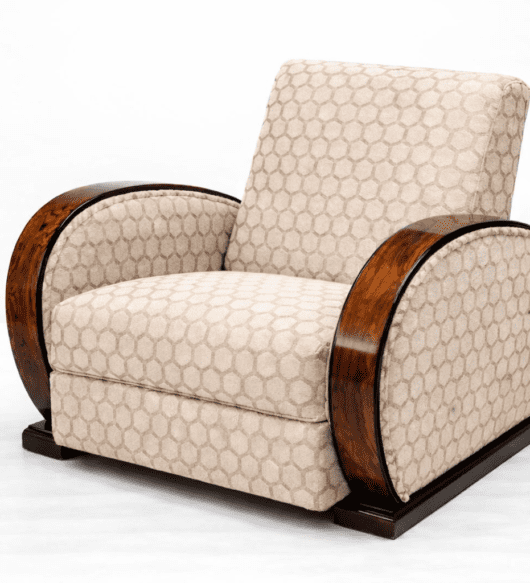 Fauteuils club Art Déco palissandre de Rio (paire)
