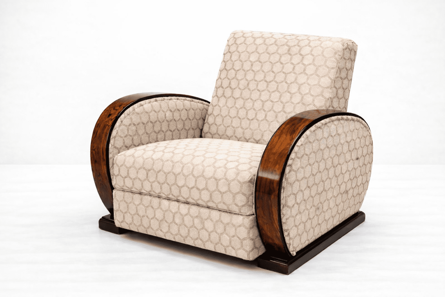 Fauteuils club Art Déco palissandre de Rio (paire)