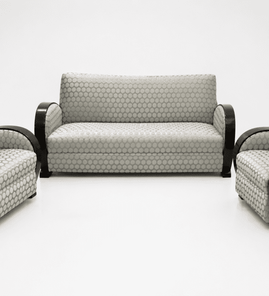 Salon fauteuils canapé Art Déco