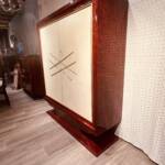 secrétaire art déco acajou et parchemin – Image 3