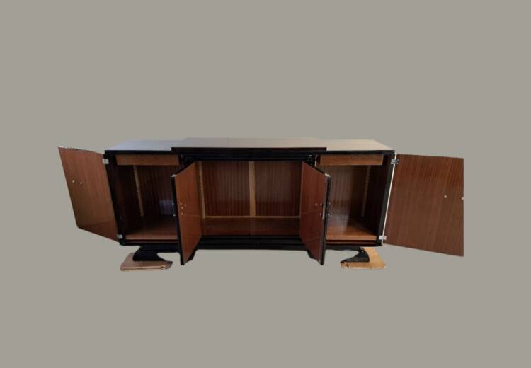 Enfilade art deco ébène de Macassar – Image 2