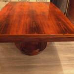Table de salle a manger art déco en palissandre de Rio – Image 3