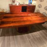 Table de salle a manger art déco en palissandre de Rio – Image 5