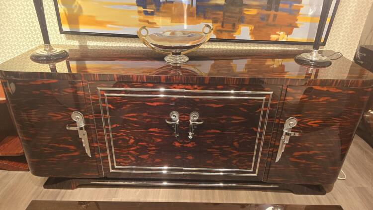 Enfilade art deco en ébène de Macassar – Image 5