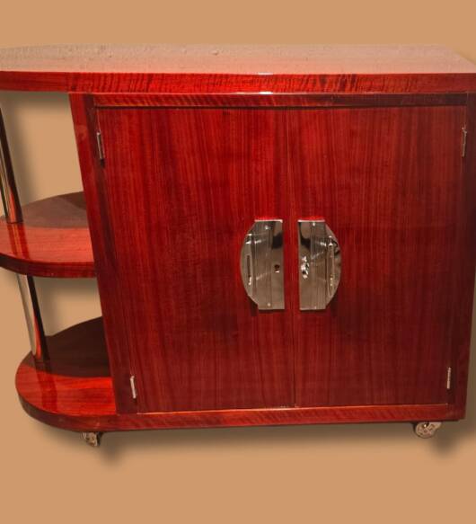 Bar art deco en palissandre des indes