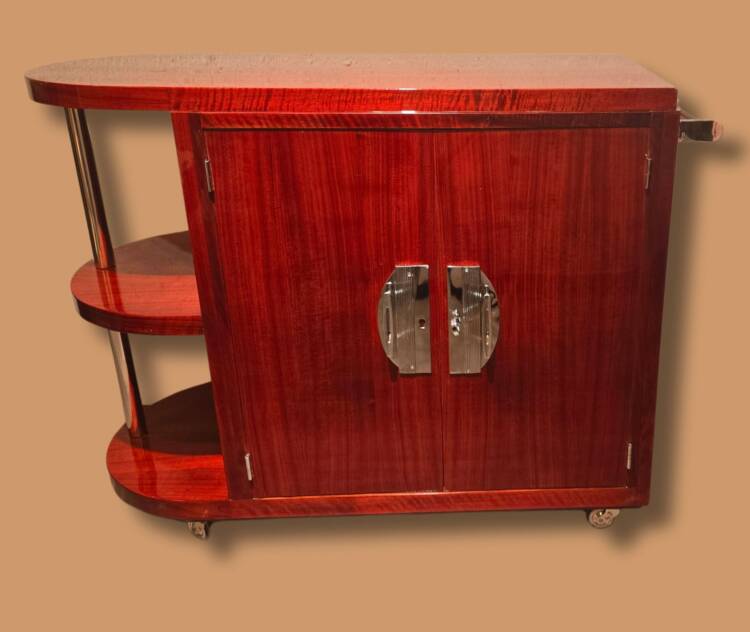 Bar art deco en palissandre des indes