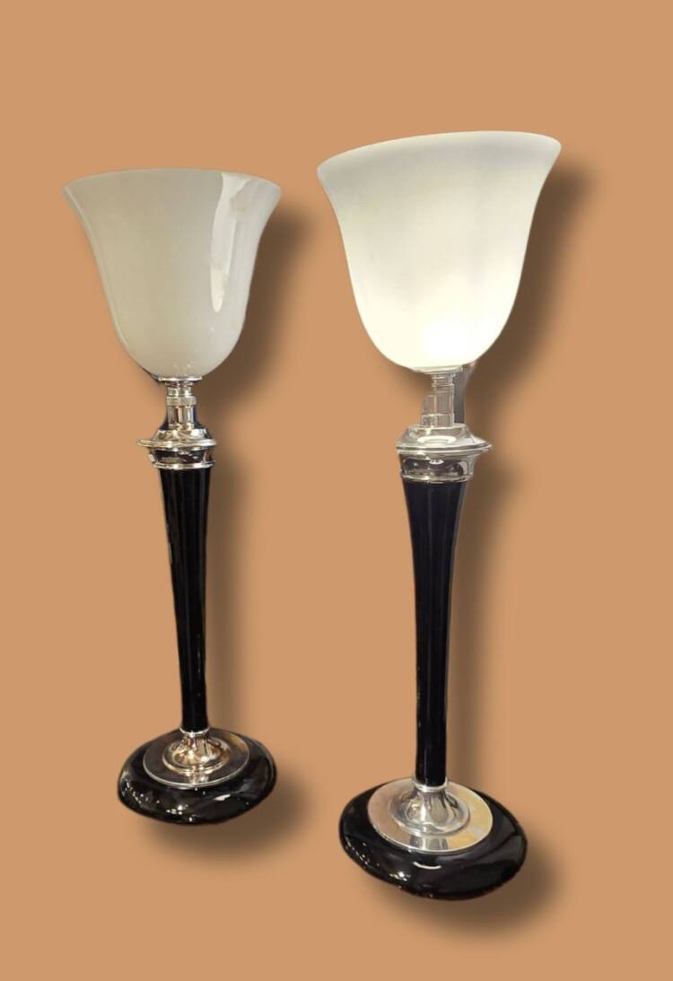 Lampes mazda art deco (paire)