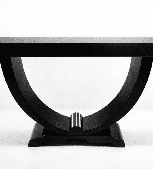 Console Art Déco laquée noire