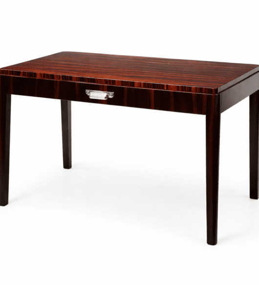 Bureau plat Art Déco en ébène de Macassar