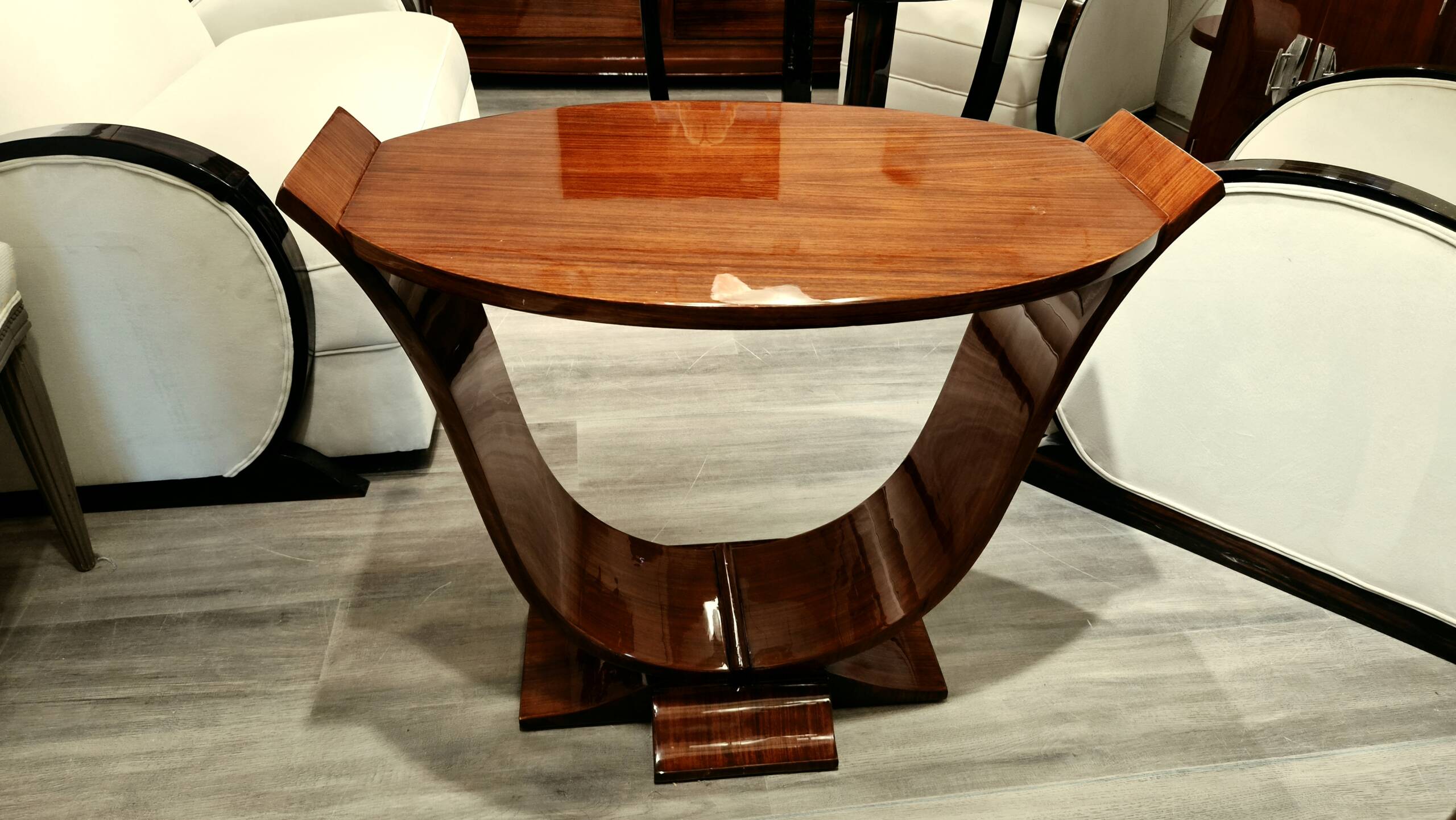 Table de Salon Art Déco en Palissandre des Indes – Image 6
