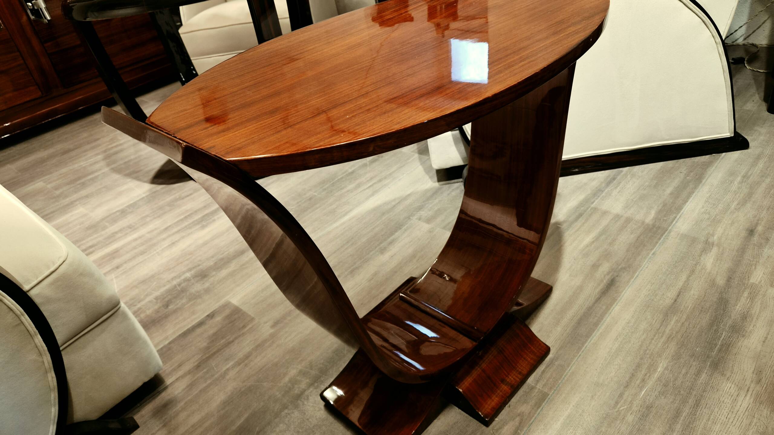 Table de Salon Art Déco en Palissandre des Indes – Image 4