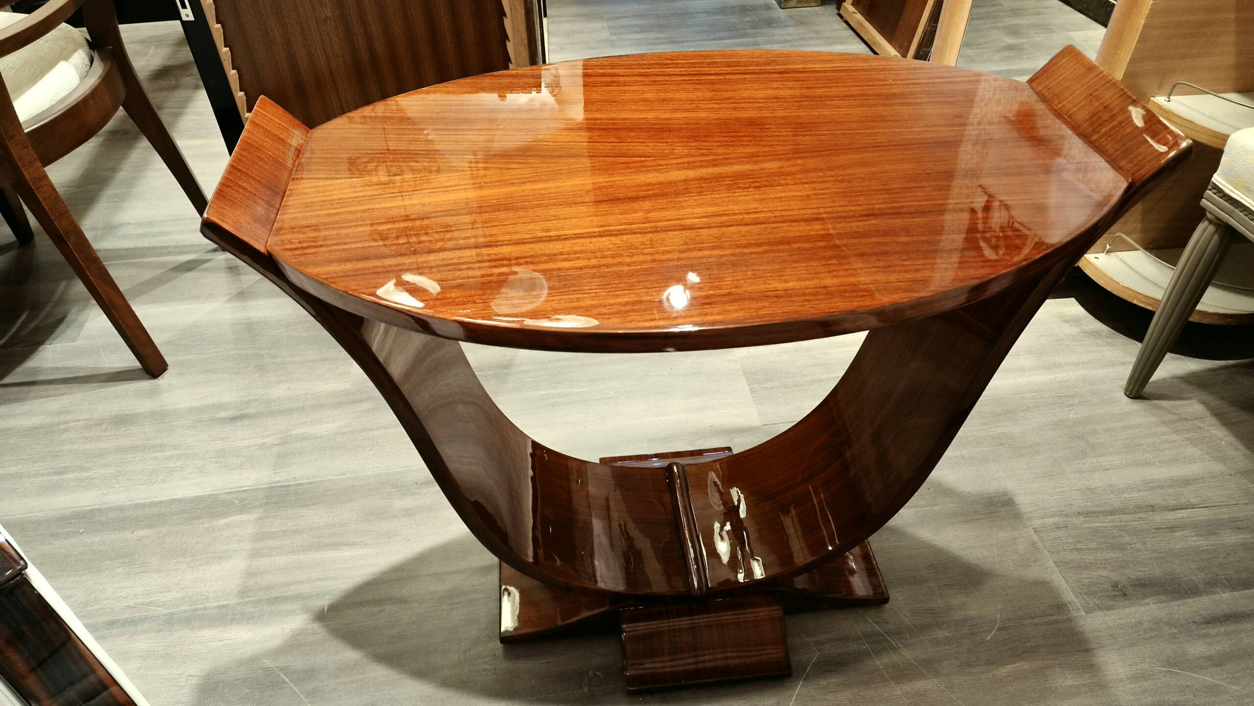 Table de Salon Art Déco en Palissandre des Indes – Image 3
