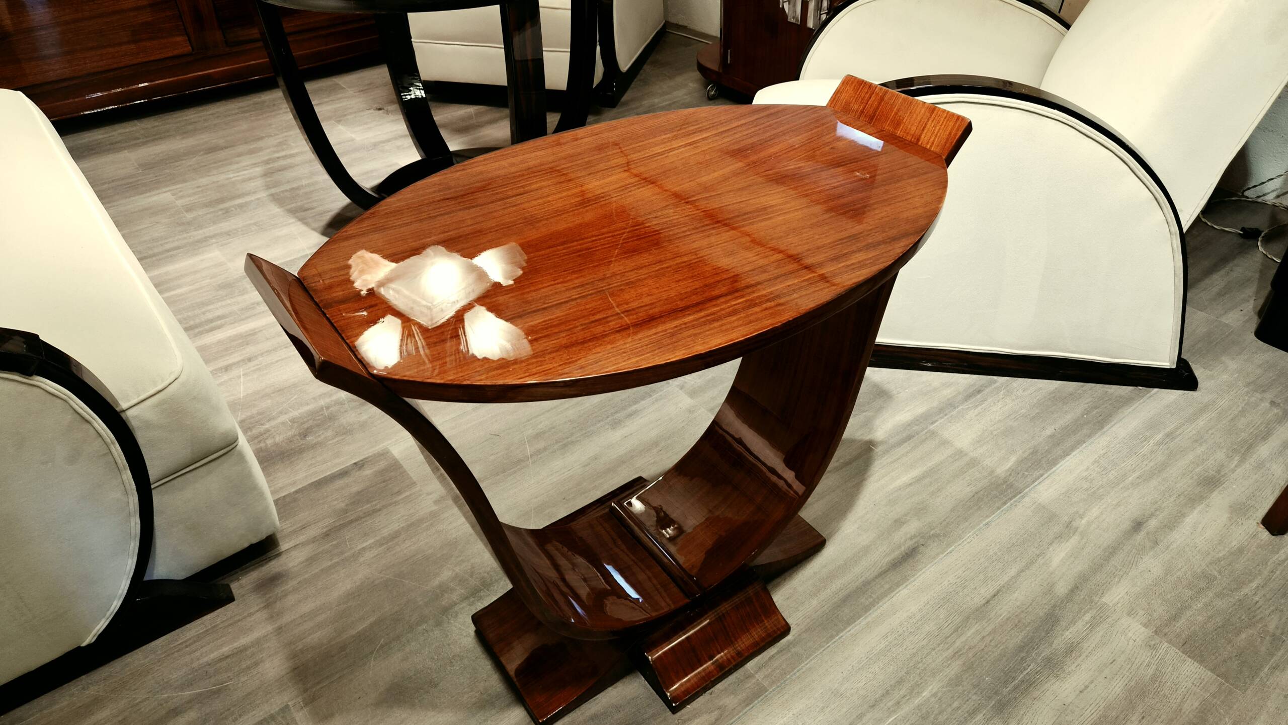 Table de Salon Art Déco en Palissandre des Indes – Image 2